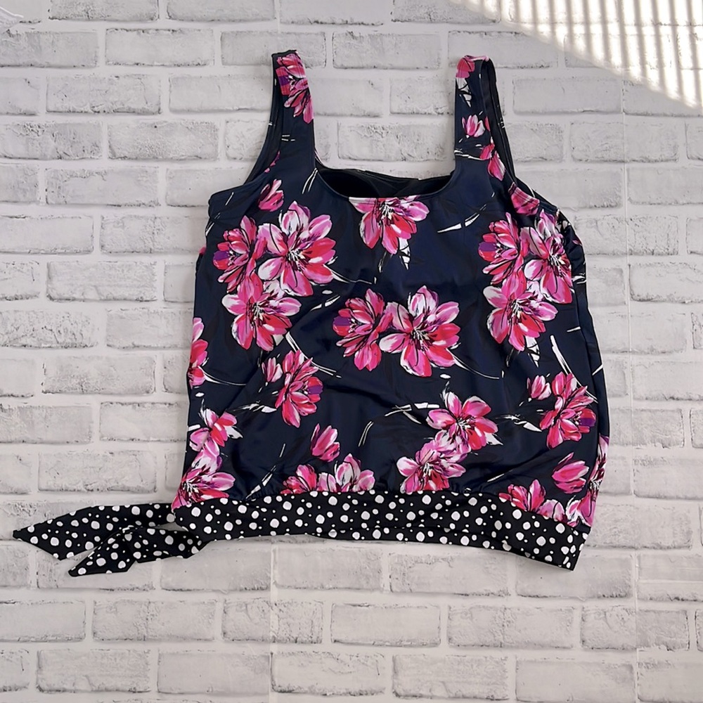 Swimsuits For All floral tankini bathing suit, NWT - Size 18 - Picture 7 of 7